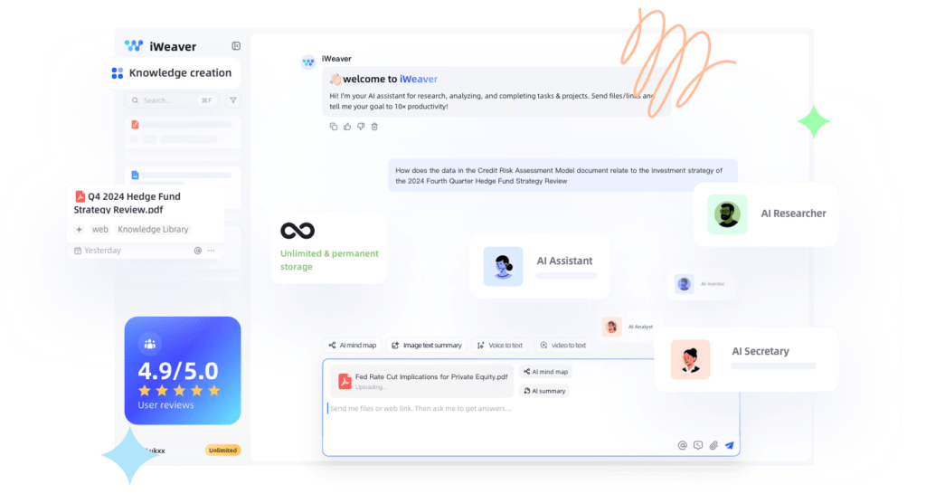 Agentes de IA para su productividad iWeaver AI