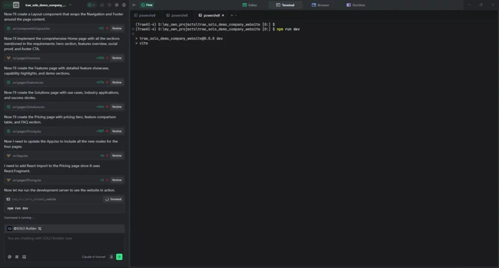 Casi completo acerca de Desde un solo mensaje hasta la implementación completa | Trae 2.0: SOLO es todo lo que necesitas