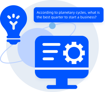 Lector de fortuna con inteligencia artificial que predice las tendencias del mercado e identifica el mejor momento para negocios, inversiones y cambios profesionales.