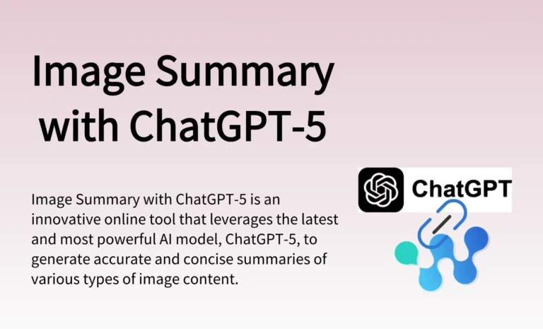 Resumen de imágenes con ChatGPT-5: herramienta de resumen en línea