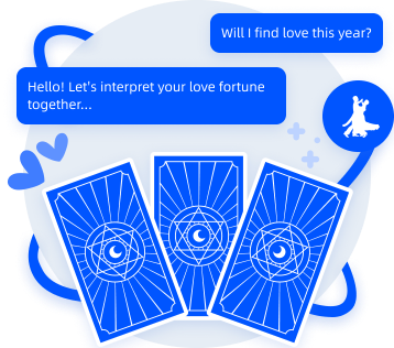 Tarotista y adivino con inteligencia artificial que analiza la compatibilidad romántica, los patrones emocionales y las predicciones del amor futuro.