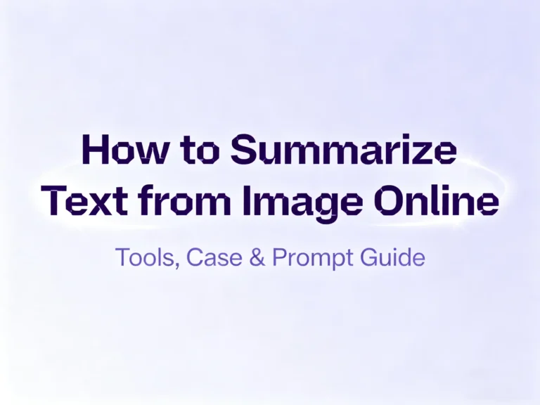 Cómo resumir texto a partir de una imagen: ejemplos y guía de indicaciones