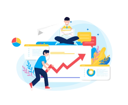 Equipo de desarrollo de negocios preparando perfil de propuesta para el cliente