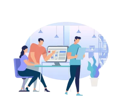 Fundador de una startup preparando el perfil de la empresa para inversores