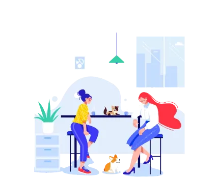 Equipo de soporte que crea un diagrama de flujo de resolución de problemas de atención al cliente