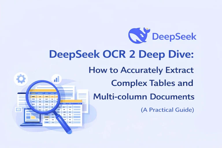 Análisis profundo de DeepSeek OCR 2: Cómo extraer con precisión tablas complejas y documentos de varias columnas (Guía práctica)