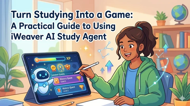 Convierte el estudio en un juego: una guía práctica para usar iWeaver AI Study Agent.